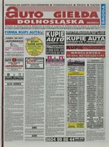 Auto Giełda Dolnośląska : regionalna gazeta ogłoszeniowa, 2004, nr 41 (1129) [7.04]