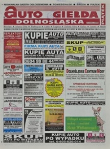Auto Giełda Dolnośląska : regionalna gazeta ogłoszeniowa, 2004, nr 42 (1130) [9.04]