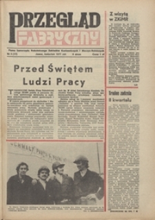 Przegląd Fabryczny : pismo samorządu robotniczego Zakładów Kuzienniczych i Maszyn Rolniczych w Jaworze, 1977, nr 4 (17)