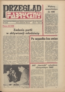 Przegląd Fabryczny : pismo samorządu robotniczego Zakładów Kuzienniczych i Maszyn Rolniczych w Jaworze, 1978, nr 10 (35)