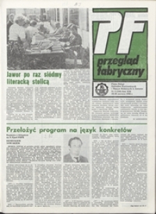 Przegląd Fabryczny : pismo załogi Zakładów Kuzienniczych i Maszyn Rolniczych w Jaworze, 1986, nr 8 (108)