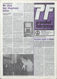 Przegląd Fabryczny : pismo załogi Zakładów Kuzienniczych i Maszyn Rolniczych w Jaworze, 1986, nr 12 (112)