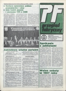 Przegląd Fabryczny : pismo załogi Zakładów Kuzienniczych i Maszyn Rolniczych w Jaworze, 1986, nr 18 (118)