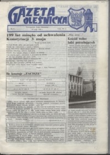 Gazeta Oleśnicka: dwutygodnik Ziemi Oleśnickiej, 1990, nr 04