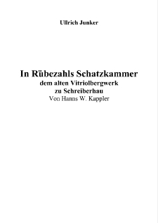 In Rübezahls Schatzkammer dem alten Vitriolbergwerk zu Schreiberhau [Dokument elektroniczny]