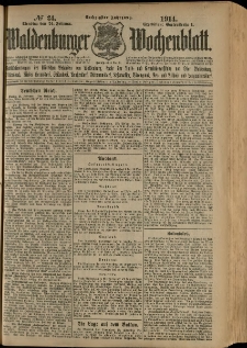 Waldenburger Wochenblatt, Jg. 60, 1914, nr 24