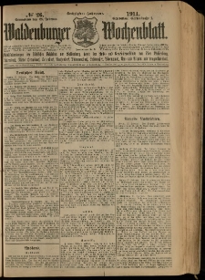 Waldenburger Wochenblatt, Jg. 60, 1914, nr 26