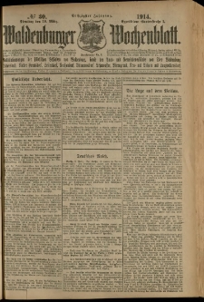 Waldenburger Wochenblatt, Jg. 60, 1914, nr 30