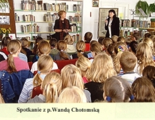 Spotkanie autorskie z Wandą Chotomską [Dokument ikonograficzny]