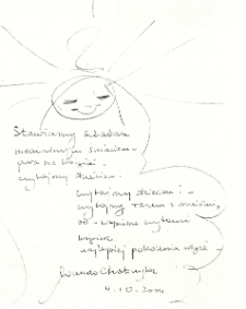 Autograf Wandy Chotomskiej [Dokument ikonograficzny]