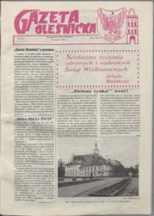 Gazeta Oleśnicka: dwutygodnik Ziemi Oleśnickiej, 1991, nr 23