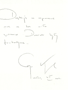 Autograf Grzegorza Kasdepke [Dokument ikonograficzny]