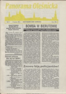 Panorama Oleśnicka: dwutygodnik Ziemi Oleśnickiej, 1991, nr 27