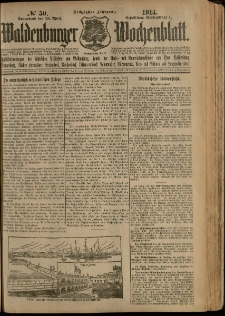 Waldenburger Wochenblatt, Jg. 60, 1914, nr 50