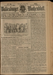 Waldenburger Wochenblatt, Jg. 60, 1914, nr 52