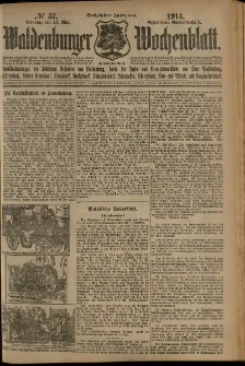 Waldenburger Wochenblatt, Jg. 60, 1914, nr 57