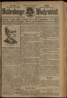 Waldenburger Wochenblatt, Jg. 60, 1914, nr 64