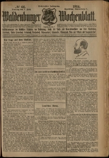 Waldenburger Wochenblatt, Jg. 60, 1914, nr 66