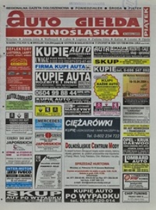 Auto Giełda Dolnośląska : regionalna gazeta ogłoszeniowa, 2004, nr 44 (1132) [16.04]