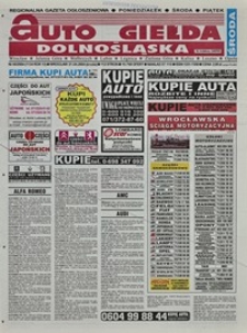 Auto Giełda Dolnośląska : regionalna gazeta ogłoszeniowa, 2004, nr 46 (1134) [21.04]