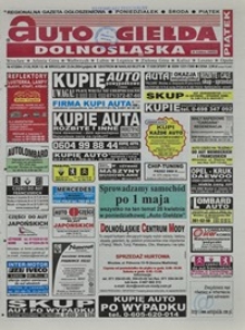 Auto Giełda Dolnośląska : regionalna gazeta ogłoszeniowa, 2004, nr 47 (1135) [23.04]
