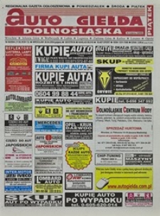 Auto Giełda Dolnośląska : regionalna gazeta ogłoszeniowa, 2004, nr 50 (1138) [30.04]