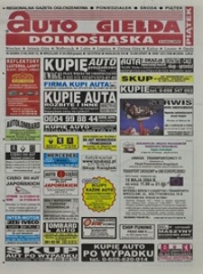 Auto Giełda Dolnośląska : regionalna gazeta ogłoszeniowa, 2004, nr 52 (1140) [7.05]