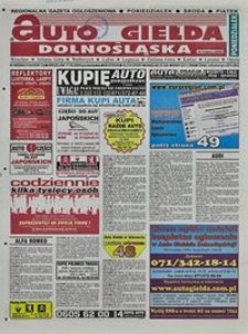 Auto Giełda Dolnośląska : regionalna gazeta ogłoszeniowa, 2004, nr 56 (1144) [17.05]