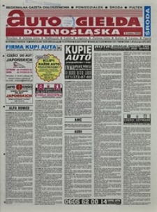 Auto Giełda Dolnośląska : regionalna gazeta ogłoszeniowa, 2004, nr 57 (1145) [19.05]