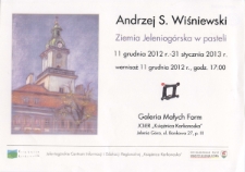 Andrzej S. Wiśniewski - Ziemia Jeleniogórska w pasteli : XXXII - plakat [Dokument życia społecznego]