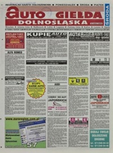 Auto Giełda Dolnośląska : regionalna gazeta ogłoszeniowa, 2004, nr 72 (1160) [23.06]