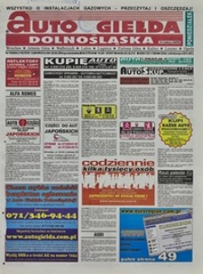 Auto Giełda Dolnośląska : regionalna gazeta ogłoszeniowa, 2004, nr 74 (1162) [28.06]