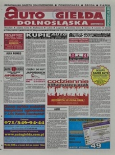 Auto Giełda Dolnośląska : regionalna gazeta ogłoszeniowa, 2004, nr 77 (1165) [5.07]