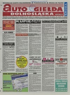 Auto Giełda Dolnośląska : regionalna gazeta ogłoszeniowa, 2004, nr 81 (1169) [14.07]