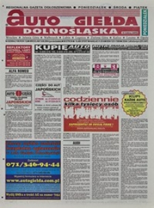 Auto Giełda Dolnośląska : regionalna gazeta ogłoszeniowa, 2004, nr 92 (1180) [9.08]