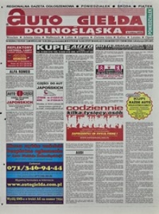 Auto Giełda Dolnośląska : regionalna gazeta ogłoszeniowa, 2004, nr 95 (1183) [16.08]