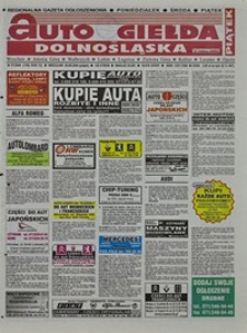 Auto Giełda Dolnośląska : regionalna gazeta ogłoszeniowa, 2004, nr 97 (1185) [20.08]