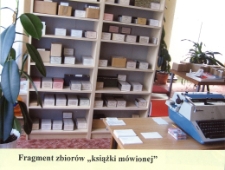 Fragment zbior&oacute;w książki m&oacute;wionej [Dokument ikonograficzny]