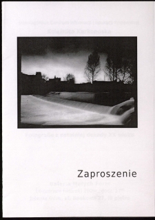 Ewa Andrzejewska "Fotografie z ostatniej dekady XX wieku": Pamięć Miasta Jelenia Góra - zaproszenie [Dokument życia społecznego]
