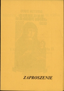 Ekslibrisy Jana Pawła II : z kolekcji Tadeusza Czosnyki - zaproszenie [Dokument życia społecznego]
