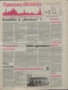Panorama Oleśnicka: tygodnik Ziemi Oleśnickiej, 1992, nr 73