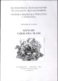 Sztychy Czesława Słani - wystawa - afisz [Dokument życia społecznego]