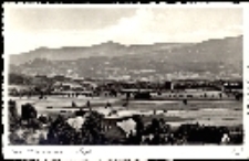 Jelenia Góra - Cieplice - widok ogólny, Karkonosze - panorama [Dokument ikonograficzny]