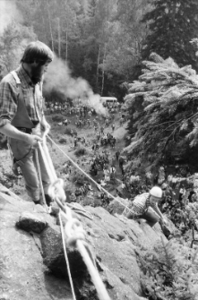 Karpacz, trening na Kruczych Skałach (fot. 1) [Dokument ikonograficzny]