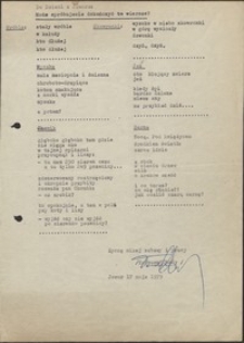 List Tadeusza Chudego do dzieci z Jawora : III Jaworskie Biesiady Literackie, 17 maja 1979 r. [Dokument życia społecznego]