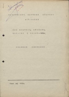 Dni Kultury, Oświaty, Książki i Prasy, 6 maja - 1 czerwca 1980 r. - program [Dokument życia społecznego]