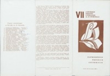 VII Jaworskie Biesiady Literackie, 22-24 maja 1986 r. - program [Dokument życia społecznego]