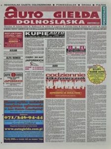 Auto Giełda Dolnośląska : regionalna gazeta ogłoszeniowa, 2004, nr 98 (1186) [23.08]