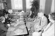 Jelenia Góra - wizyta Tadeusza Mazowieckiego (fot. 1) [Dokument ikonograficzny]