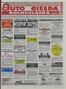 Auto Giełda Dolnośląska : regionalna gazeta ogłoszeniowa, 2004, nr 100 (1188) [27.08]